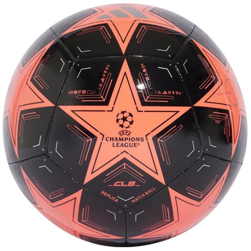 Adidas UCL Club fotbalový míč, velikost 5, černo-růžová barva