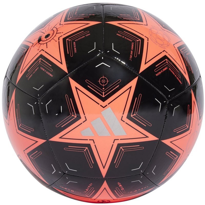 Adidas UCL Club fotbalový míč, velikost 5, černo-růžová barva