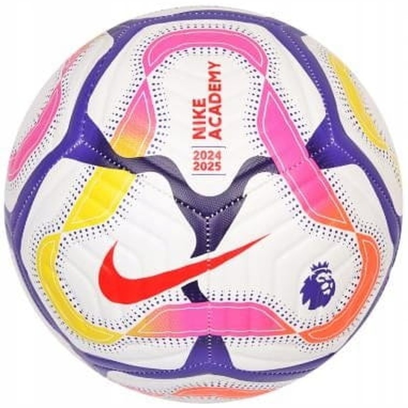 Nike Academy soccer, size 5, white and purple color