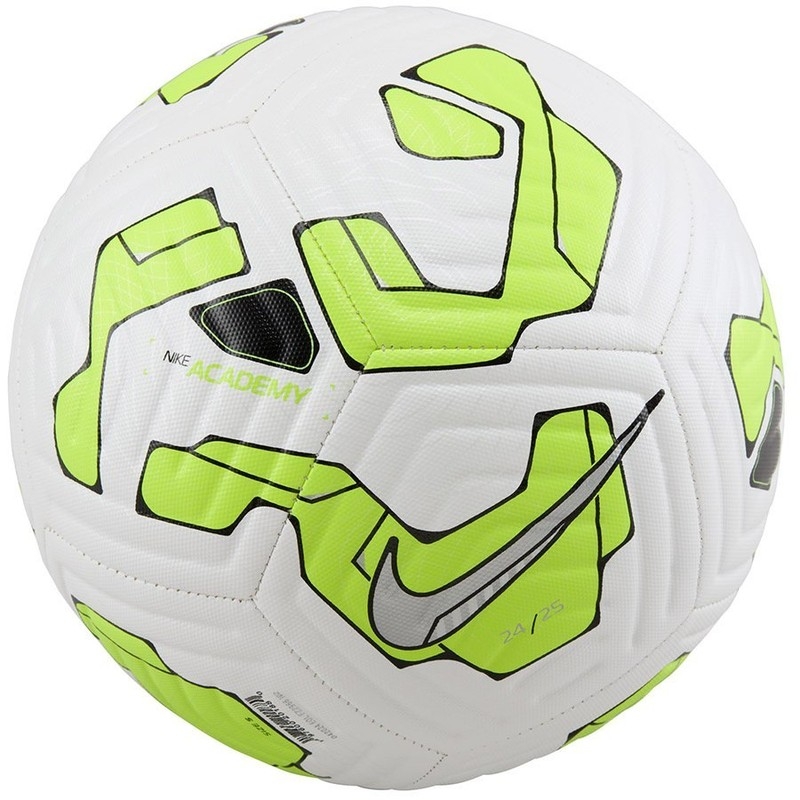 Nike Academy soccer ball, size 5, white and olive green color