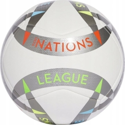 Adidas UEFA Nations League Training Fußball, Größe 5, grau und weiß