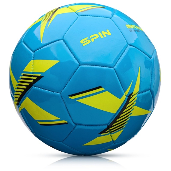 Meteor Spin soccer, size 4, blue-yellow color