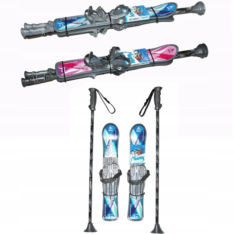 Children's skis with learning poles 50CM