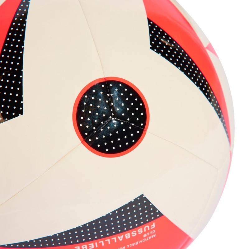 Fotbalový míč Adidas Euro24, velikost 4, barva bílá/červená/černá