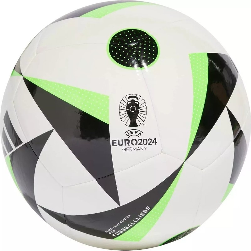 Fotbalový míč Adidas Euro24, velikost 4, barva bílo-zeleno-černá