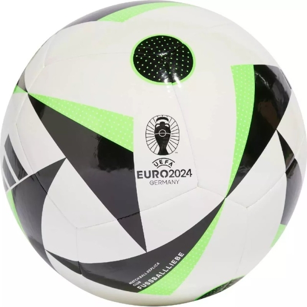 Fotbalový míč Adidas Euro24, velikost 4, barva bílo-zeleno-černá