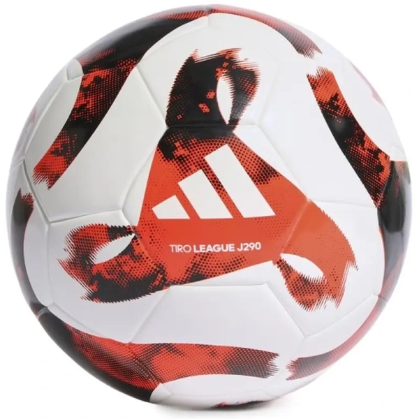 Fotbalový míč Adidas, Tiro League J290, velikost 4, červenobílý Fotbalový míč Adidas, Tiro League J290, velikost 4, červenobílý