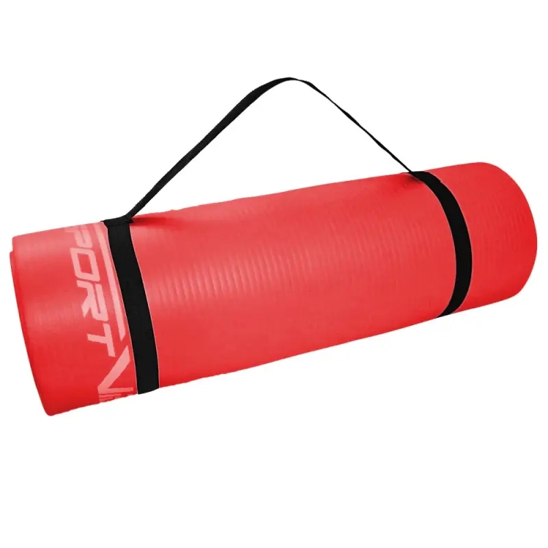 NBR exercise mat SV-HK0073, 180x60x1.5, color red