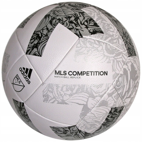 Adidas MLS Competition soccer ball, size 5, color white-black-gray