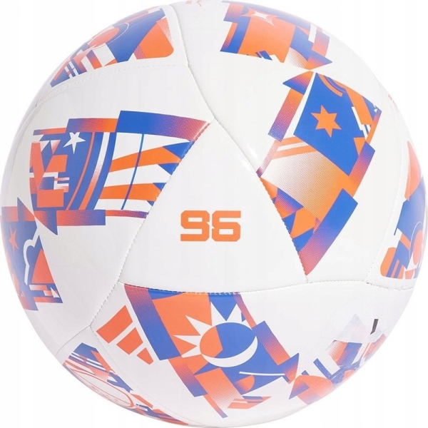 Adidas MLS Club soccer ball, size 5, white-blue-orange color