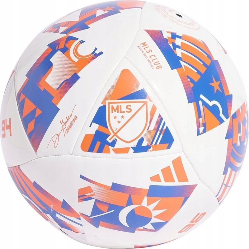 Adidas MLS Club fotbalový míč, velikost 5, barva bílo-modro-oranžová