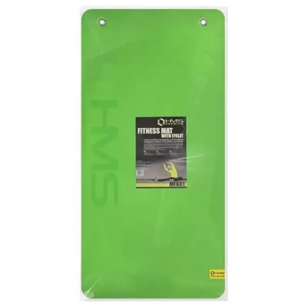 HMS MFK01 club fitness mat with holes, green and black color