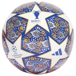 Fotbalový míč Adidas Finale League J290, velikost 4, bílo-oranžová a námořnická barva