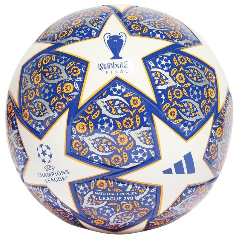 Adidas Finale League J290 Fußball, Größe 4, weiß-orange und marineblau