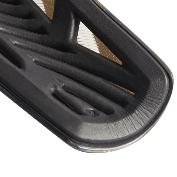 Adidas Tiro SG LGE football protector, black-gold color