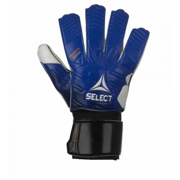 Select 03 Youth Flat Cut Goalkeeper Gloves, blue and white color