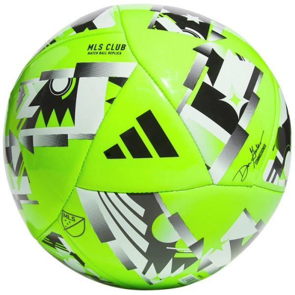 Adidas MLS Club Fußball, Größe 5, Farbe grün/schwarz