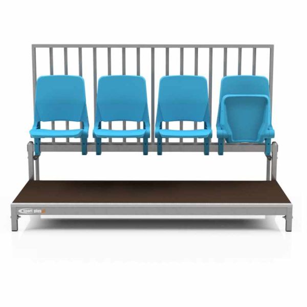 Feste Tribüne mit klappbaren Kunststoffsitzen - Typ TWPS