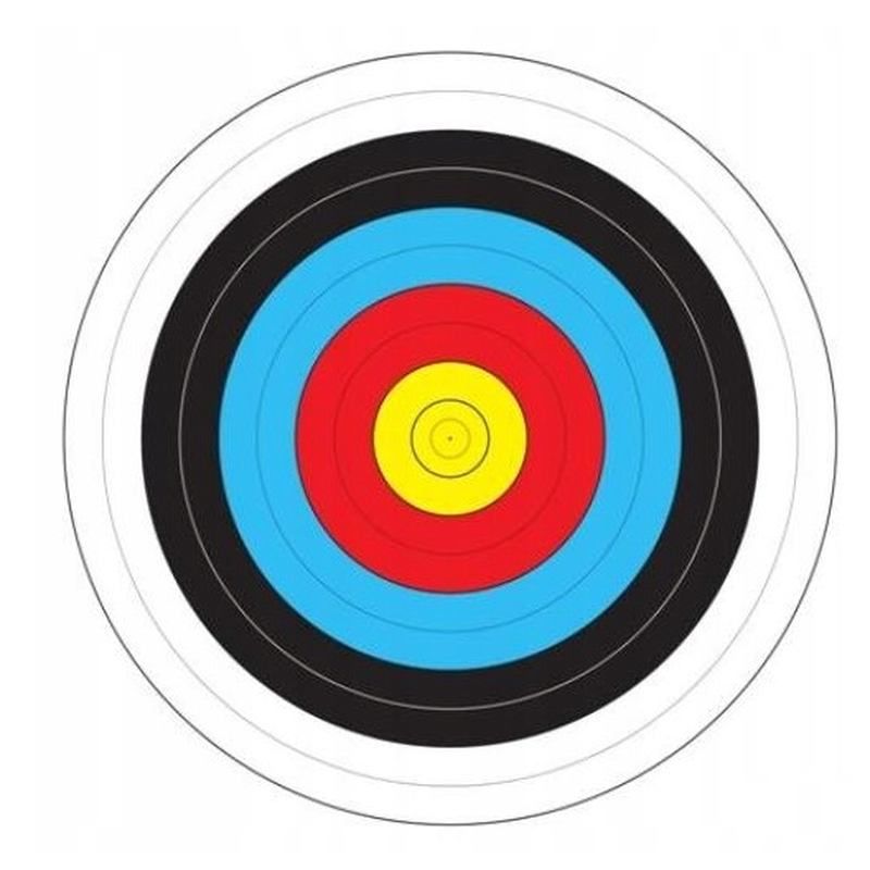 Sada papírových terčů pro lukostřelbu o průměru 48 cm -10ks