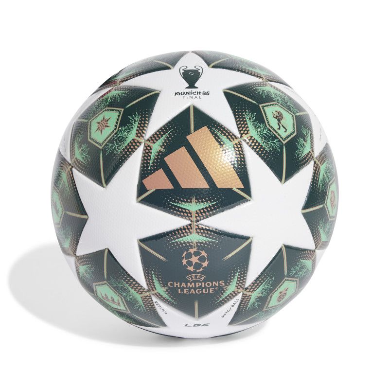 Adidas UCL League Fifa Kvalitní fotbalový míč, velikost 5, barva bílá a zelená