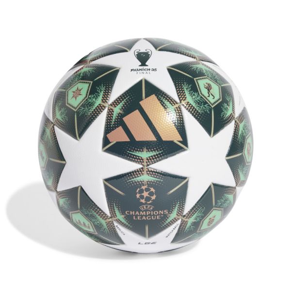 Adidas UCL League Fifa Kvalitní fotbalový míč, velikost 5, barva bílá a zelená