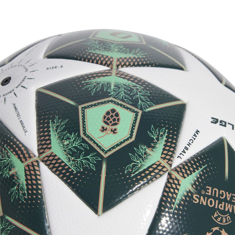 Adidas UCL League Fifa Kvalitní fotbalový míč, velikost 5, barva bílá a zelená