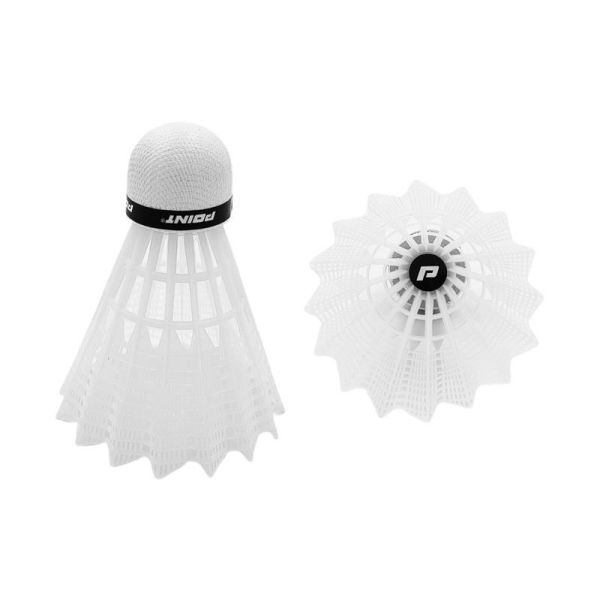 Bodový badmintonový raketoplán, nylon, bílý Bodový badmintonový raketoplán, nylon, bílý