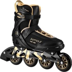 Nils Extreme Armour Inline-Skates, NA22151, Farbe schwarz/gold