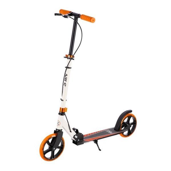 HM0107 koloběžka, NILS EXTREME, bílá, černá a oranžová barva HM0107 koloběžka, NILS EXTREME, bílá, černá a oranžová barva