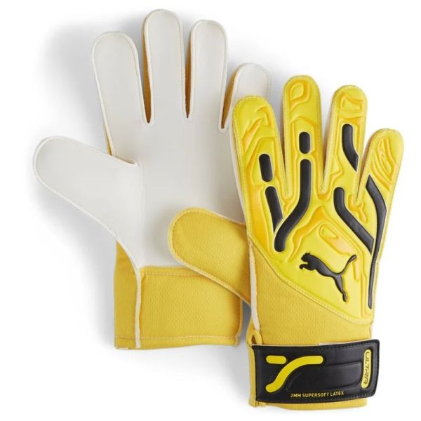 Brankářské rukavice Puma Ultra Play RC, žluto-černé Brankářské rukavice Puma Ultra Play RC, žluto-černé
