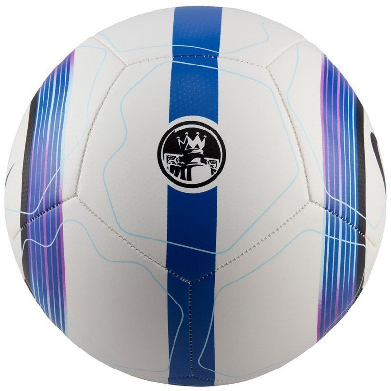 Nike Premier League Pitch Fußball, Größe 5, Farbe weiß-schwarz-blau-lila