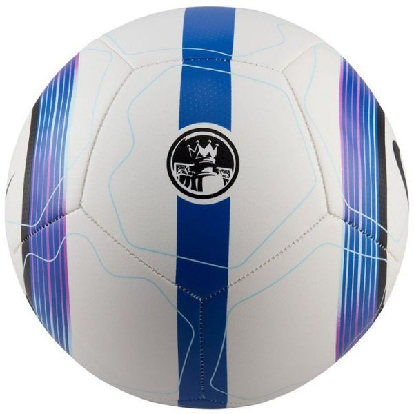 Nike Premier League Pitch Fußball, Größe 5, Farbe weiß-schwarz-blau-lila
