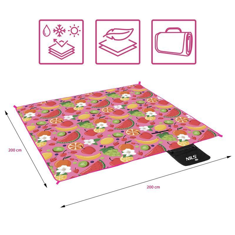 NILS Picknick-Decke NC2223, 200 x 200 cm