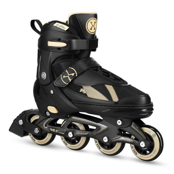 Nils Enzo 2-in-1 Inline-Skates, NH382, Farbe schwarz und beige