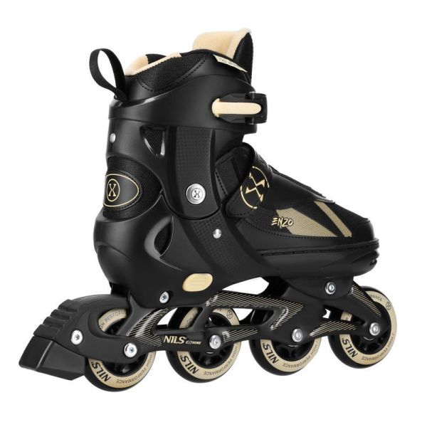 Nils Enzo 2-in-1 Inline-Skates, NH382, Farbe schwarz und beige