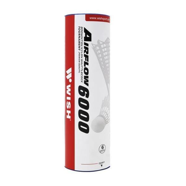 Wish S-320 Badminton Federball, Nylon weiß