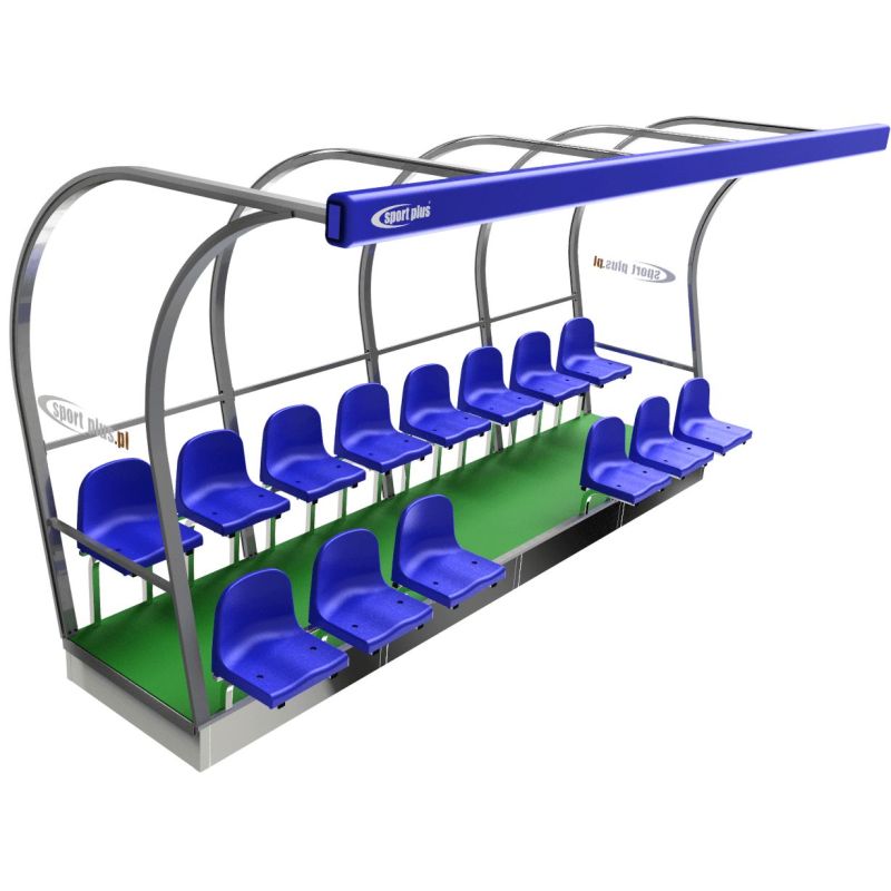 Zweireihige Kabine für Reservespieler