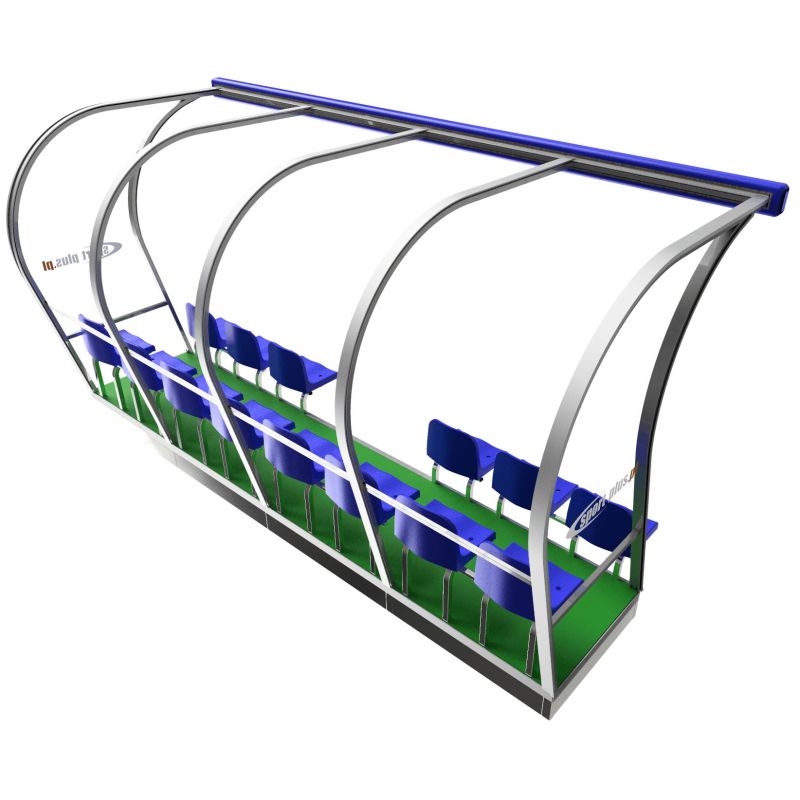 Zweireihige Kabine für Reservespieler