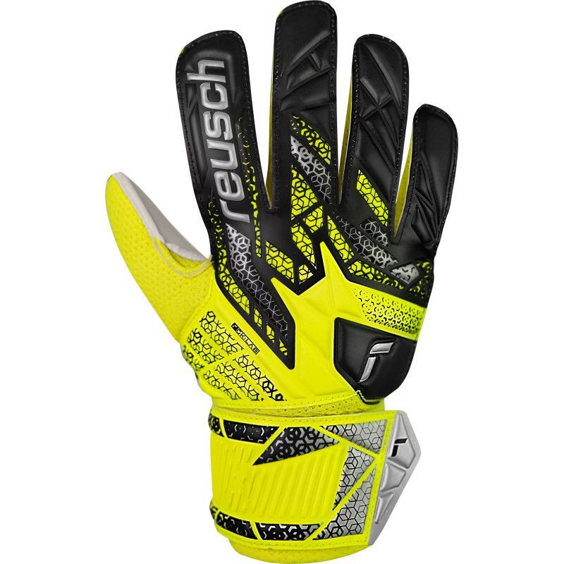 Reusch Attrakt Solid Junior Torwarthandschuhe, Farbe selektiv-schwarz
