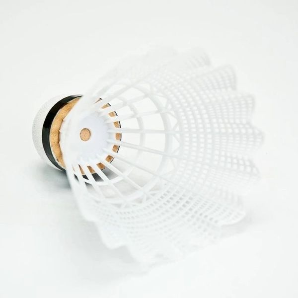 Allright Badminton-Federball, Nylon, weiß