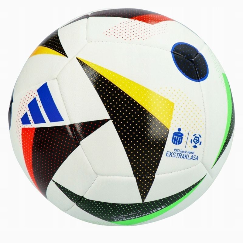 Adidas Ekstraklasa Training fotbalový míč, romziar 5, barva bílá-černá-červená-zelená