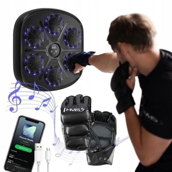 Elektronický boxerský štít Nils TB03 s rukavicemi,