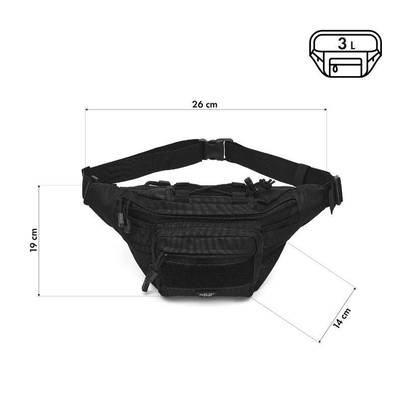 Nils NC3906 Beutel, Farbe schwarz