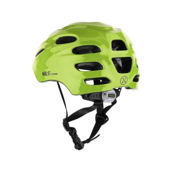 Nils Extreme Led Helm, MTW01, Farbe grün