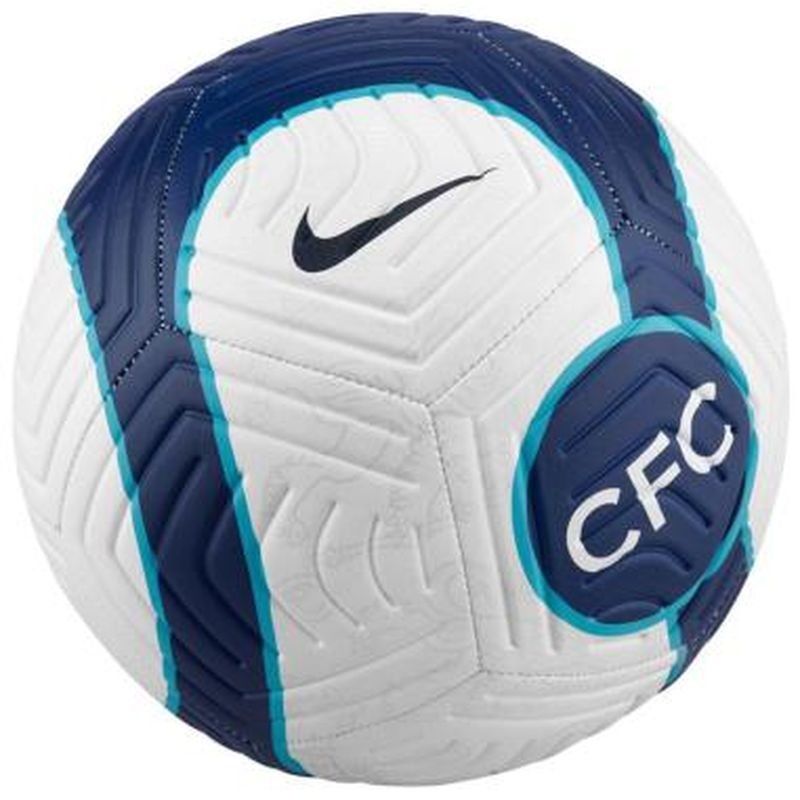 Fotbalový míč Nike Chelsea FC Strike, velikost 5, barva bílo-zeleno-modro-černá