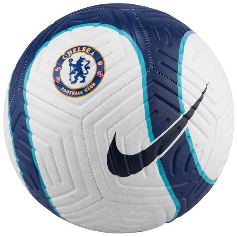 Nike Chelsea FC Strike Fußball, Größe 5, Farbe weiß-grün-blau-schwarz