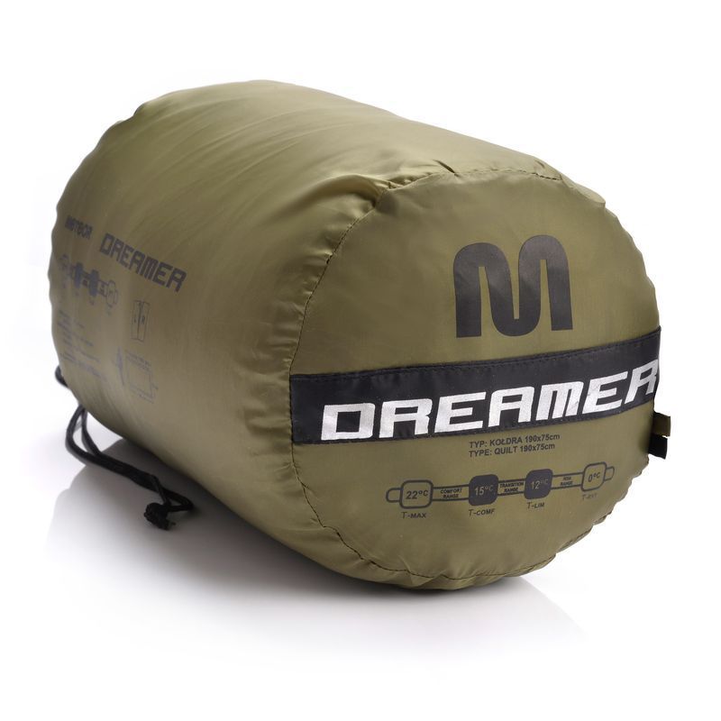 Meteor Dreamer L oliv/schwarzer Schlafsack