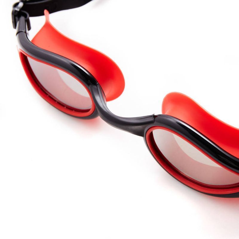 NILS Aqua Schwimmbrille, NQG480MAF, Farbe schwarz-rot