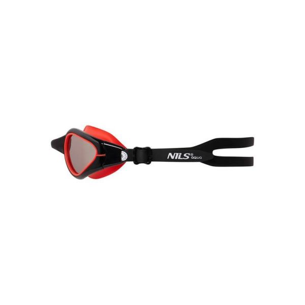 NILS Aqua Schwimmbrille, NQG480MAF, Farbe schwarz-rot