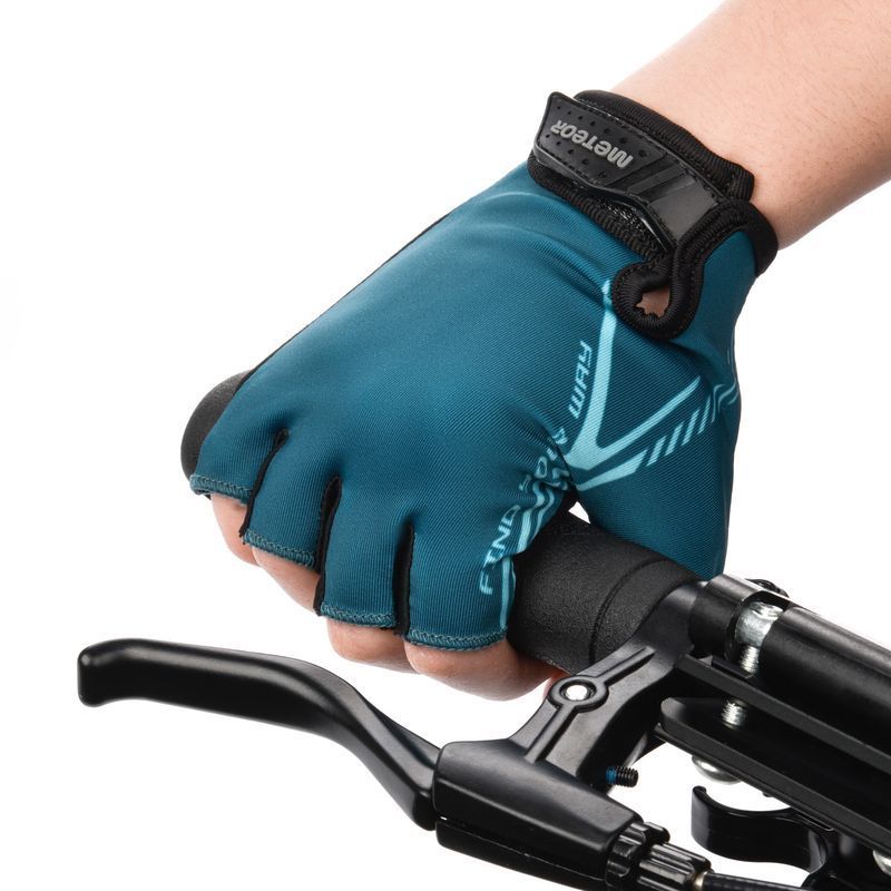 Cyklistické rukavice Meteor MX11, tmavě modrá barva